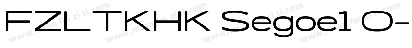 FZLTKHK Segoe1 0字体转换